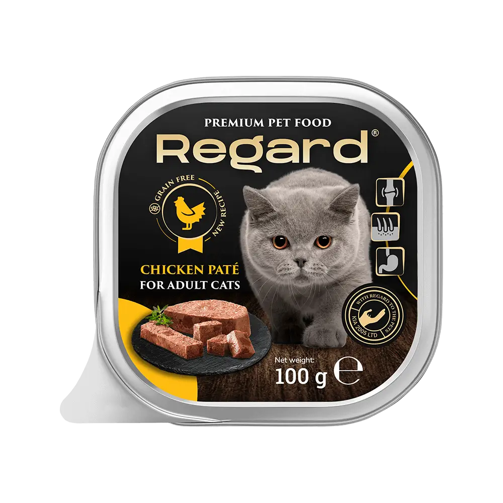 REGARD пастет за котки с пиле 100гр — Тегло: 0,500 гр.