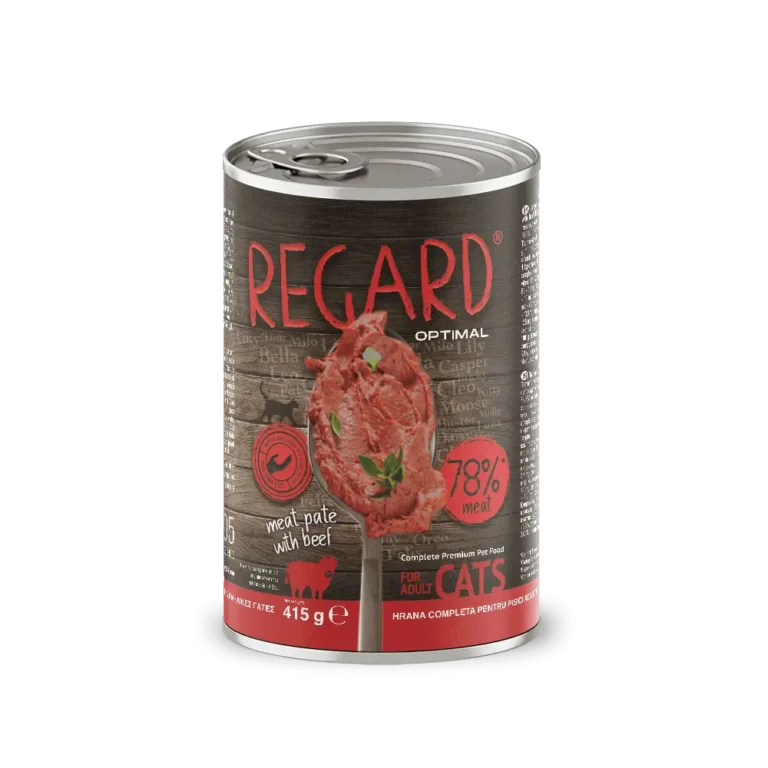 REGARD Optimal – Пастет с говеждо месо за възрастни котки – 415 g