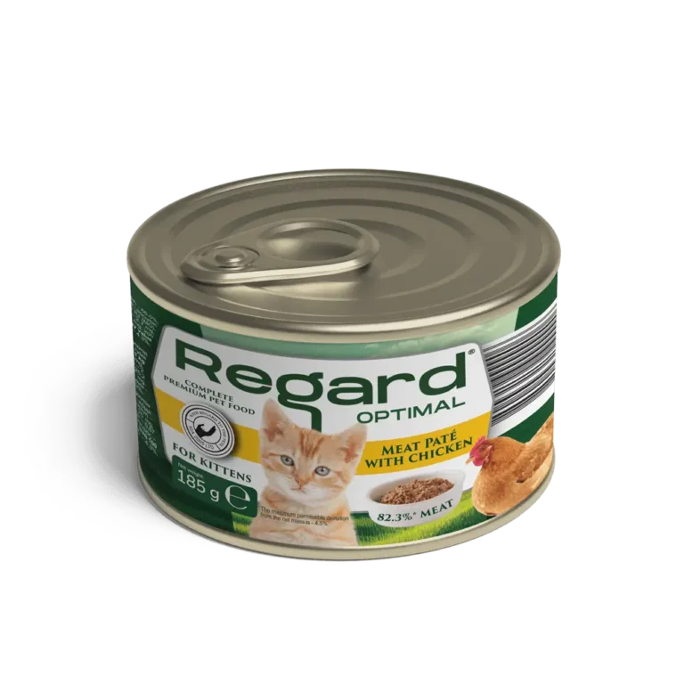 REGARD Optimal – Пастет с пиле за малки котенца – 185 g